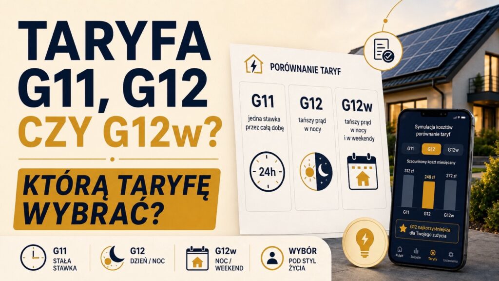 Taryfa G11, G12 czy G12w? Którą taryfę wybrać?